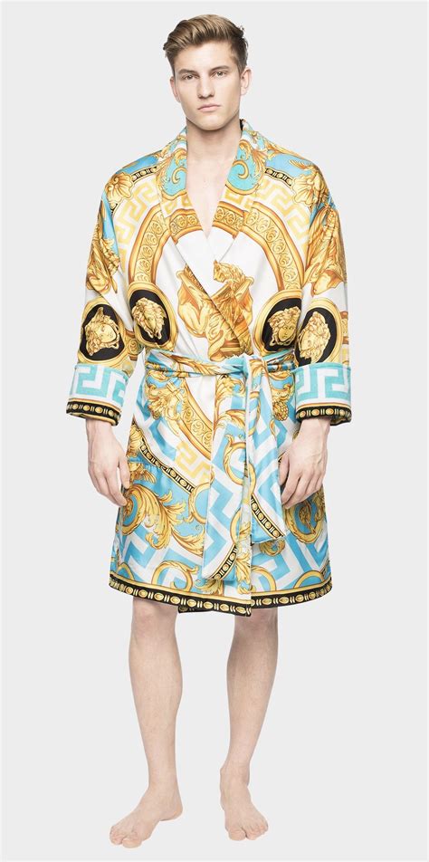 men versace robes|versace kimono robe.